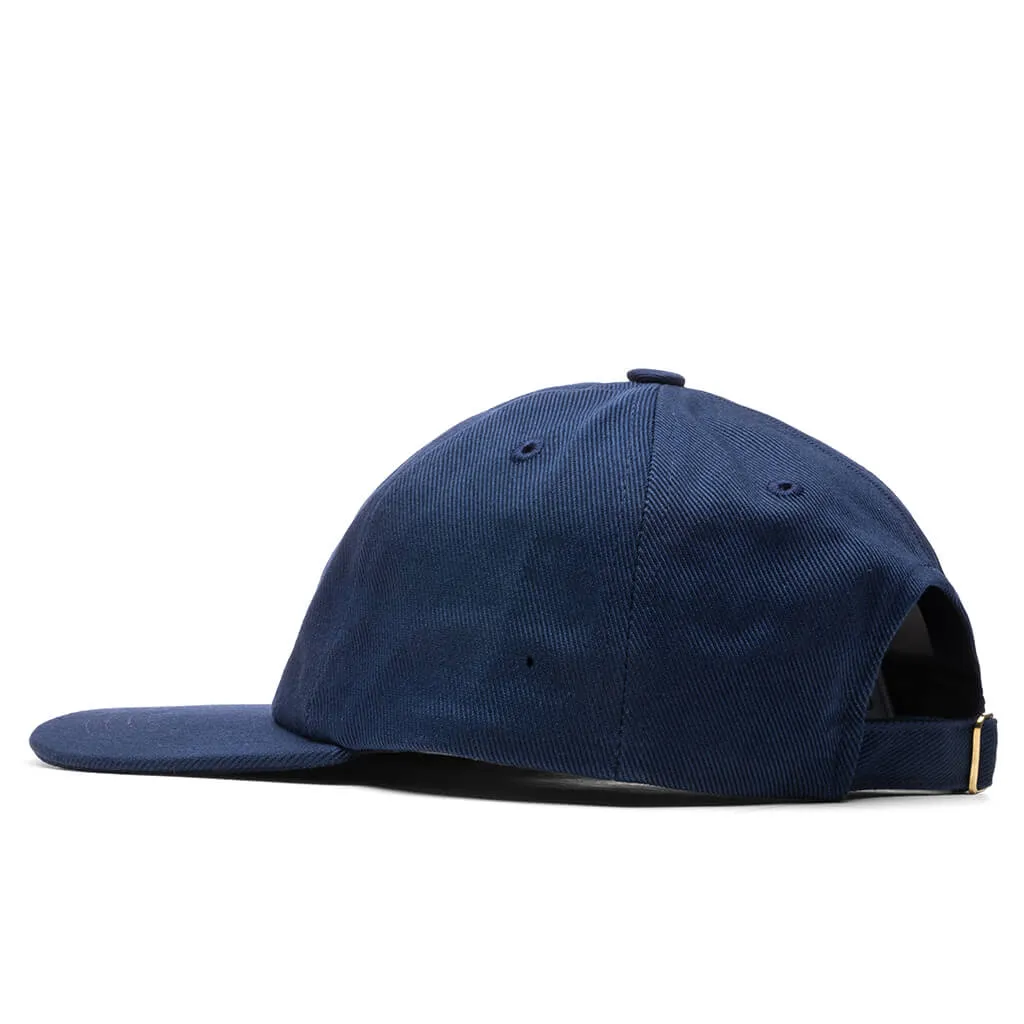 Navy Caza Embroidered Cap