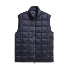 Navy High Neck Zip Down Puffer Vest - Taion