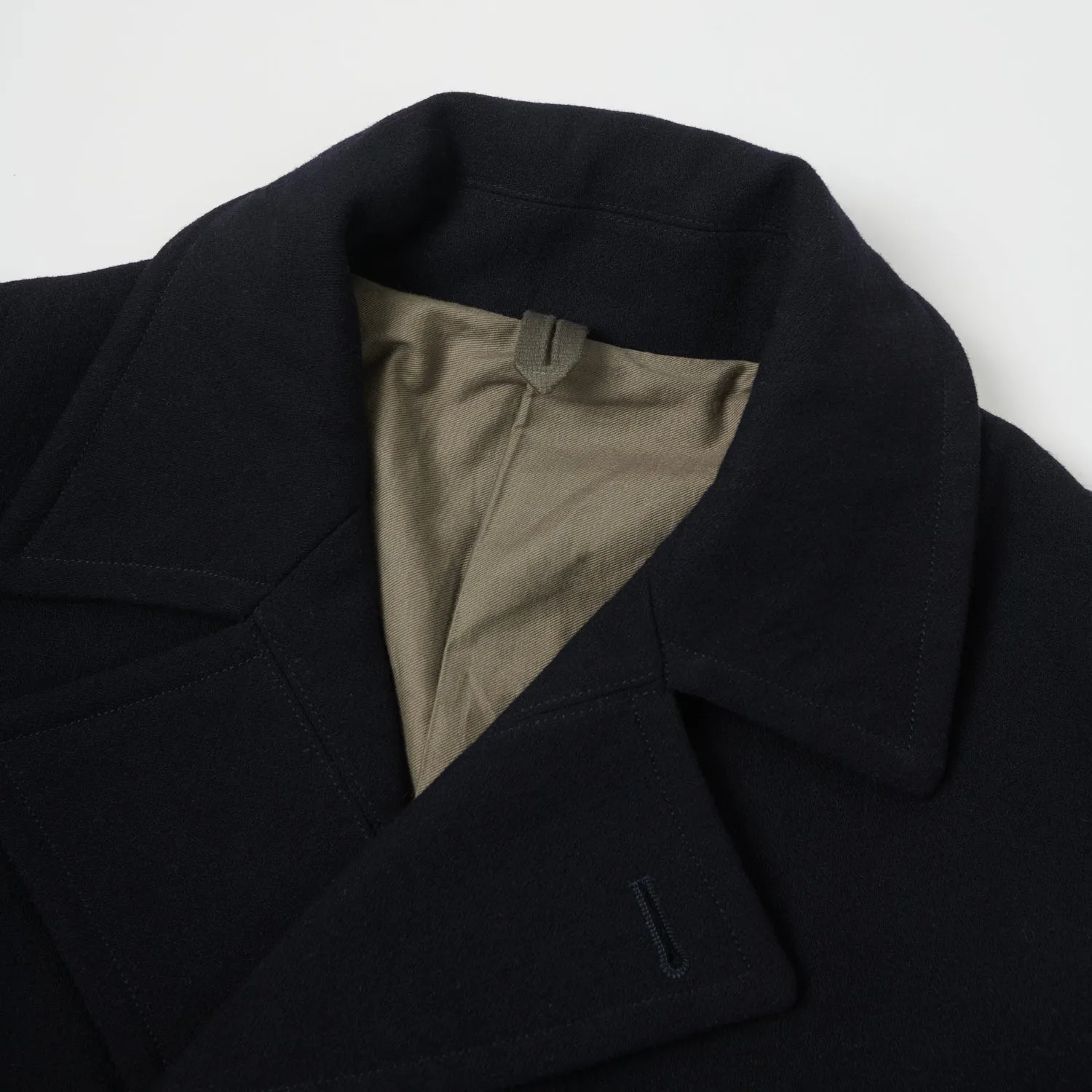 Navy Wool Coat Gorouta 0304 - Shop Now