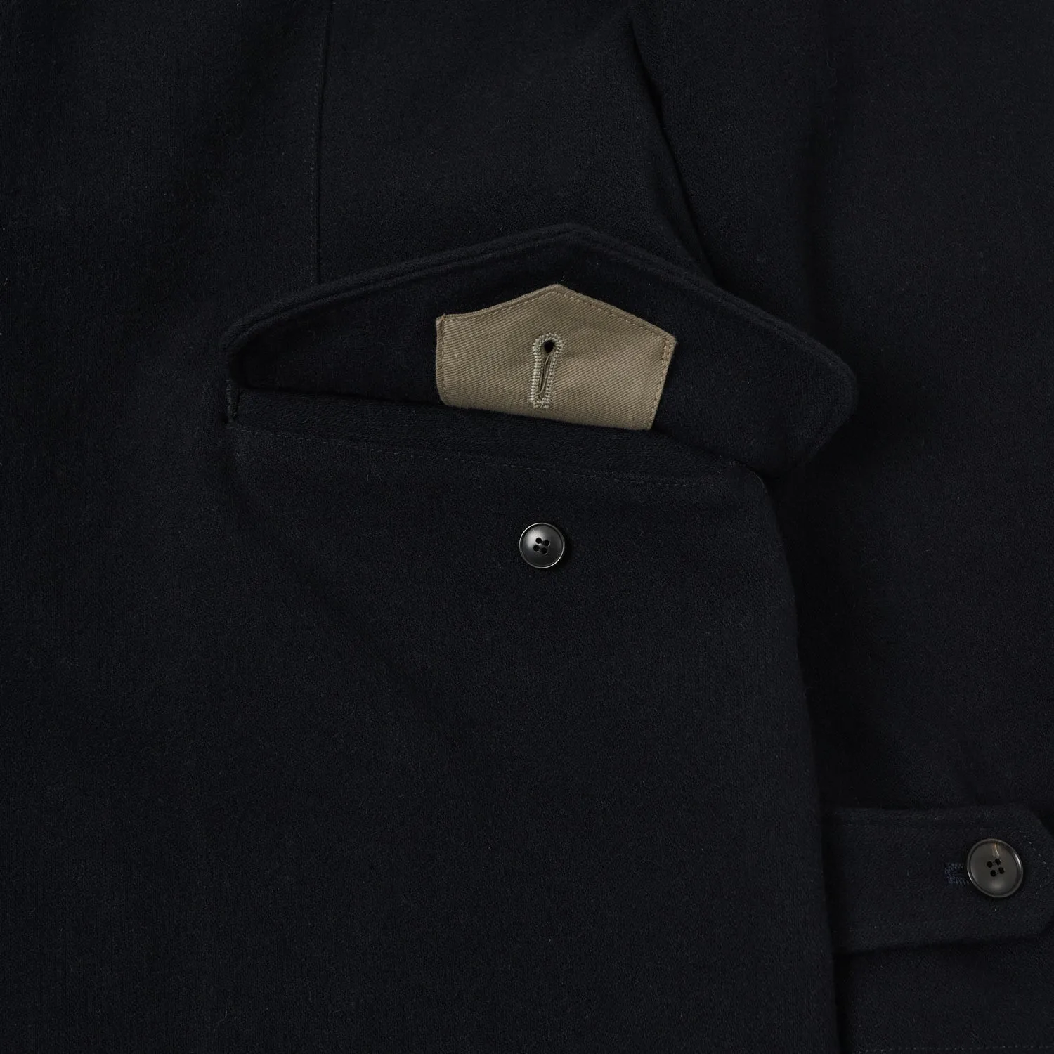 Navy Wool Coat Gorouta 0304 - Shop Now