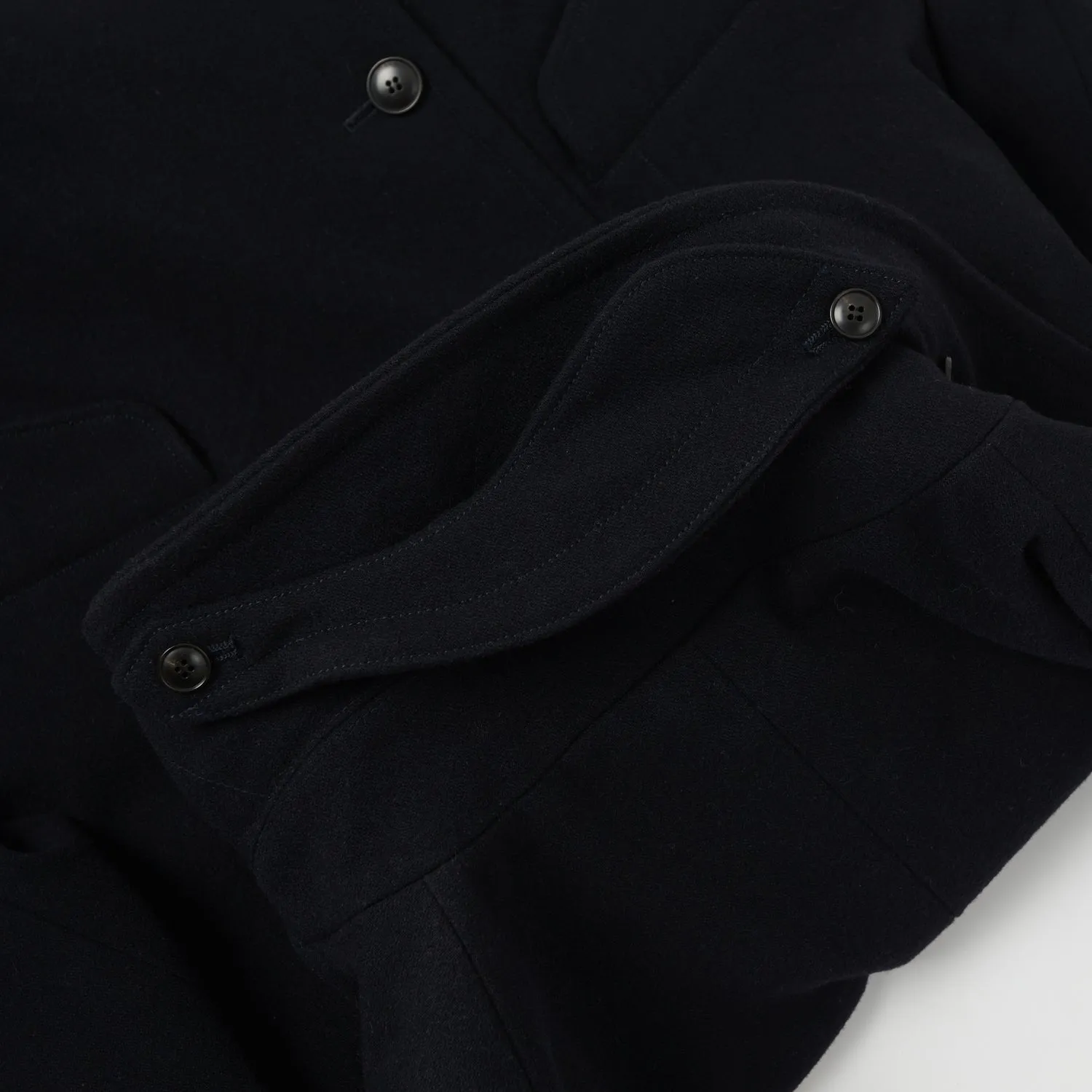 Navy Wool Coat Gorouta 0304 - Shop Now