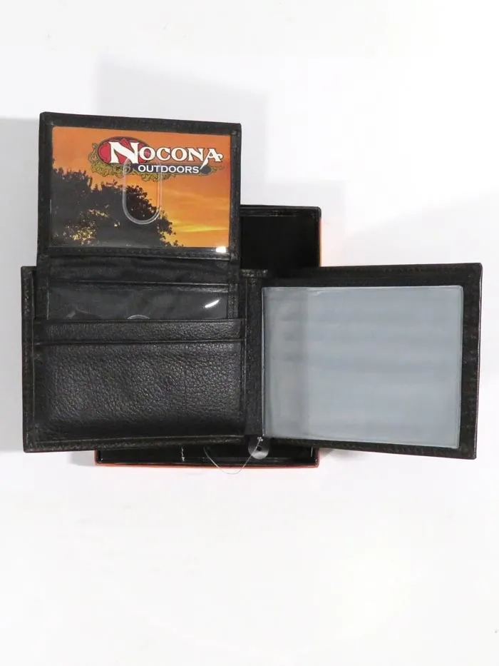 Nocona Men's Outdoor Brown Leather Wallet - 12 Gauge Bi-Fold N5429802