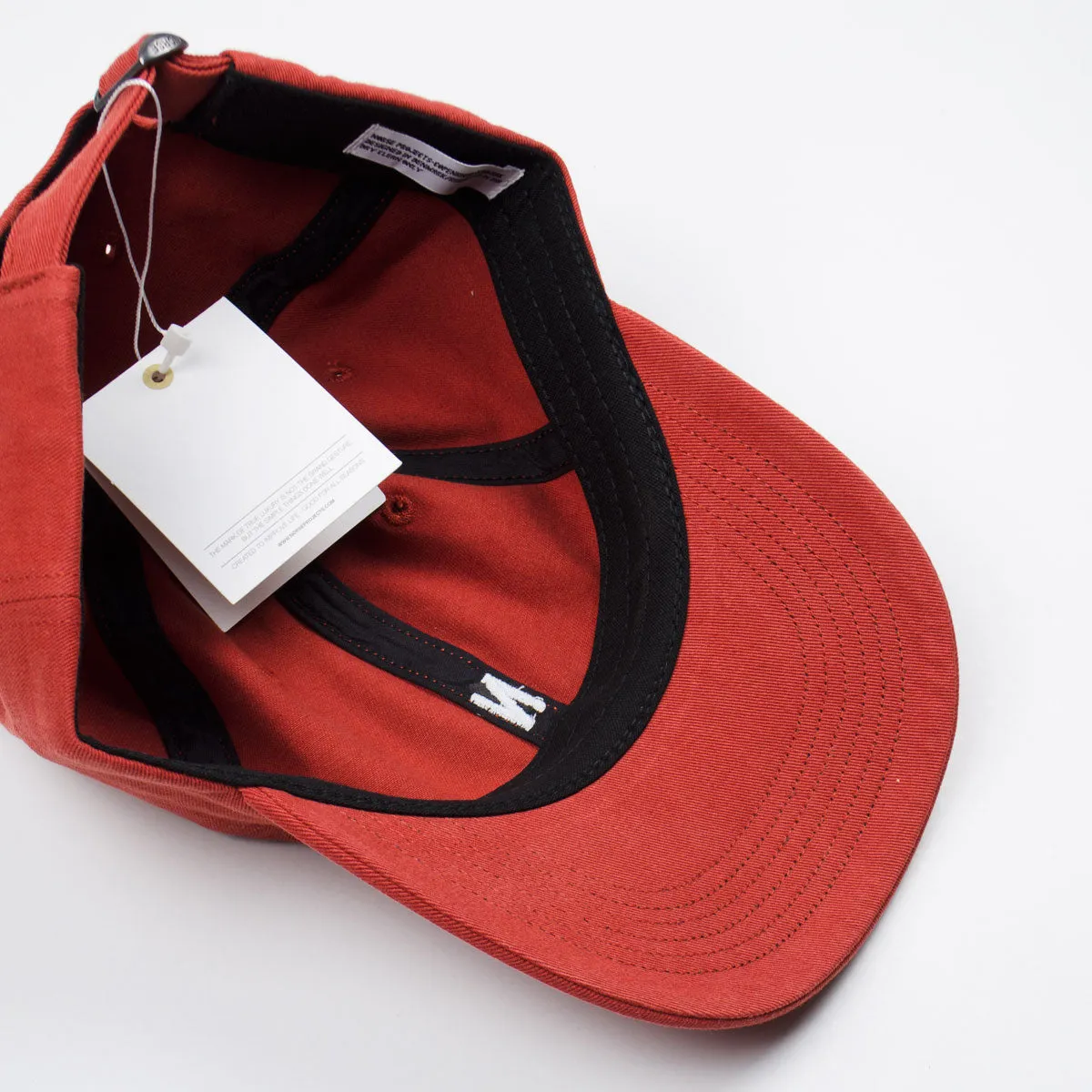 Norse Projects Twill Sports Cap in Industrial Orange.