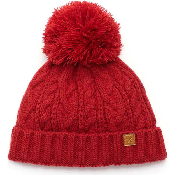 Northern Classics Classic Cable Knit Hat - Red