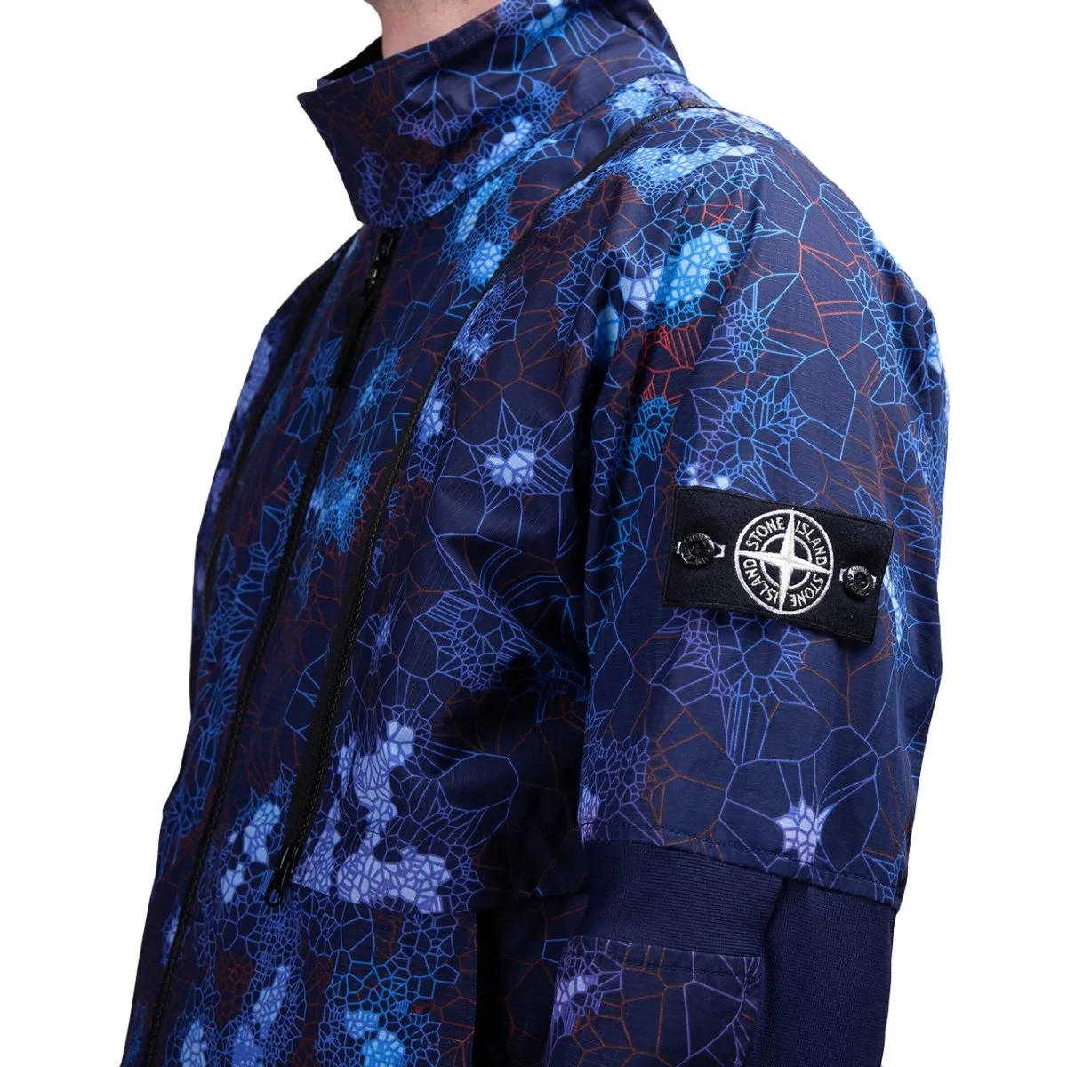 Orange Stone Island David Fluo Wind Jacket