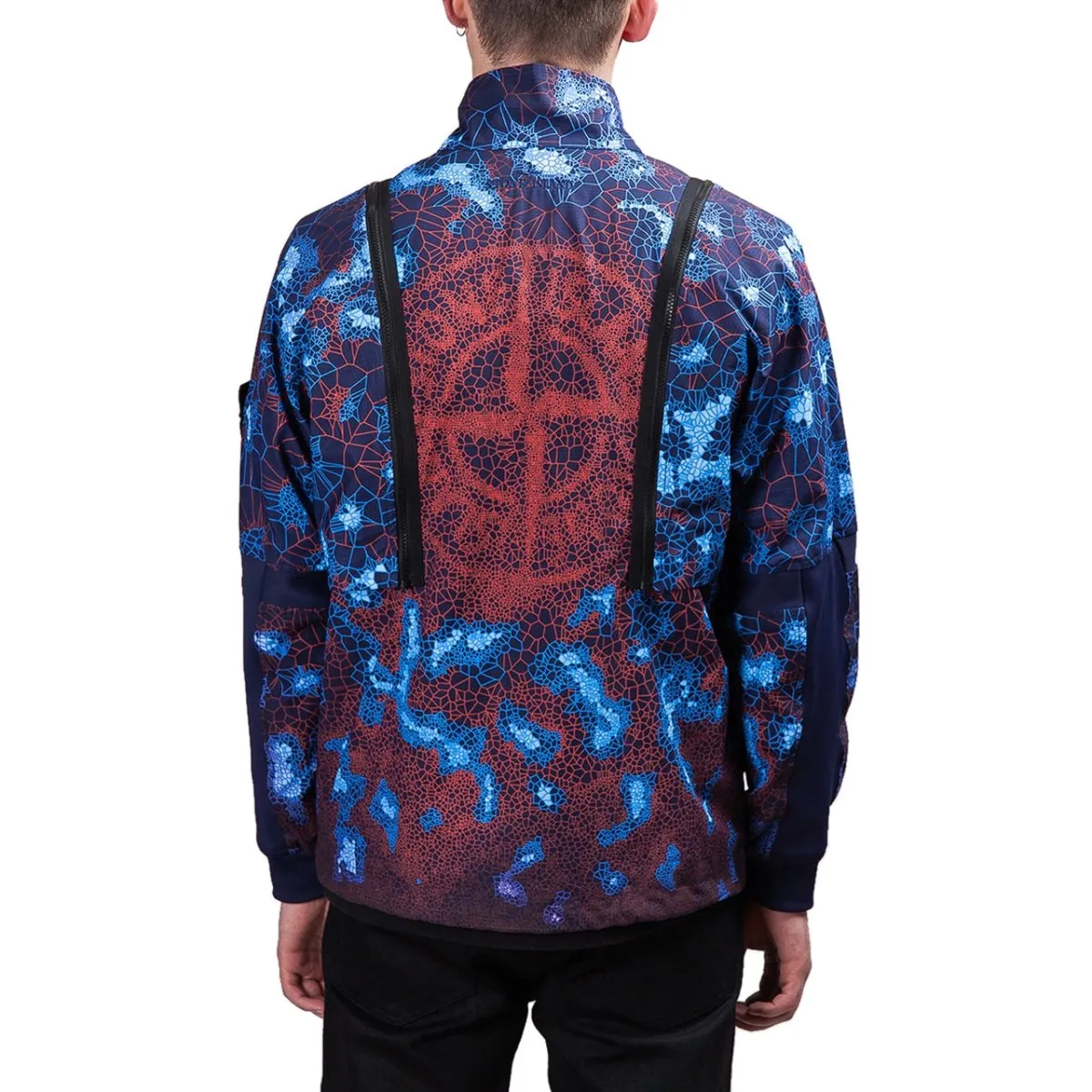 Orange Stone Island David Fluo Wind Jacket