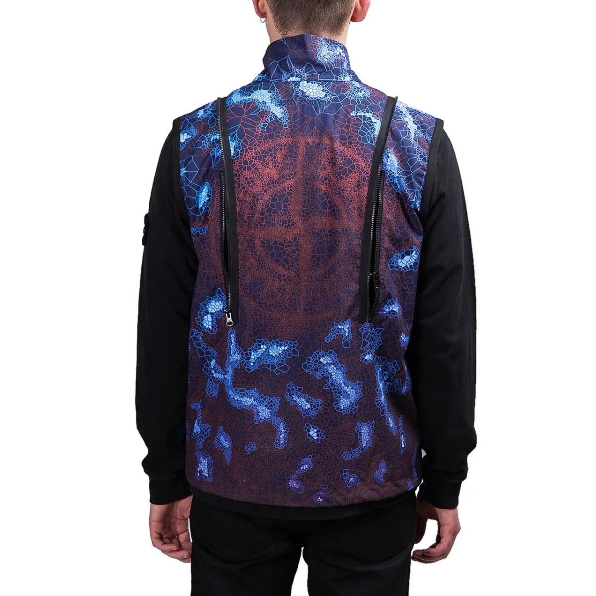 Orange Stone Island David Fluo Wind Jacket