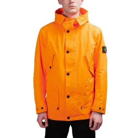 Orange Stone Island David Fluo Wind Jacket