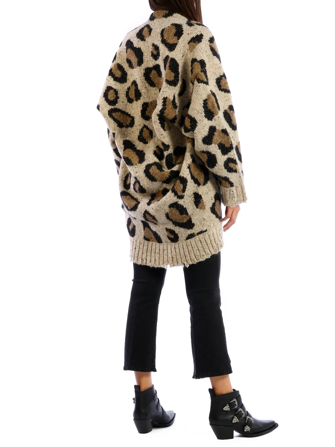 Leo Print Oversized Jumper