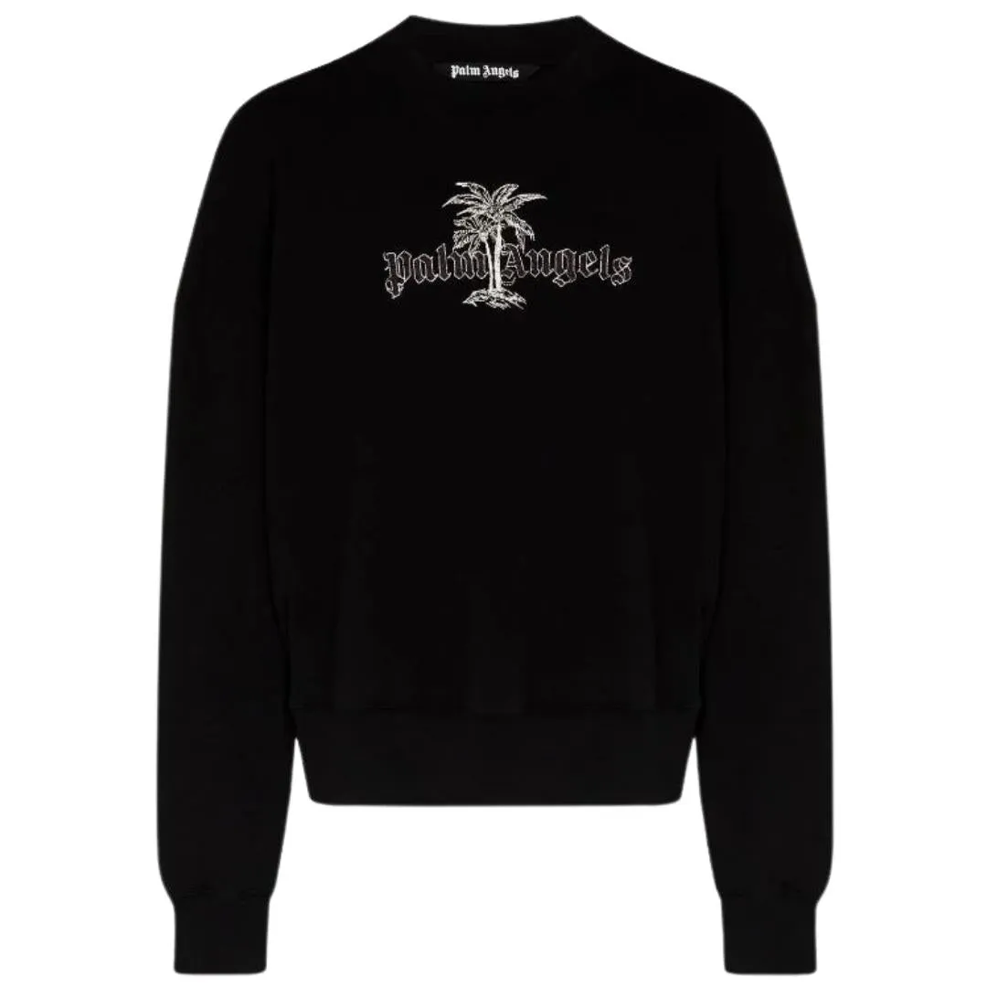 Palm Angels Men's Black Sweater PMBA026S22FLE0091001