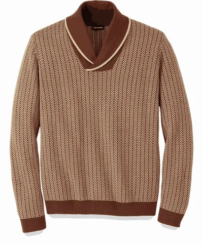 Paul Fredrick Cotton Shawl Collar Sweater