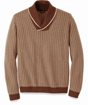 Paul Fredrick Cotton Shawl Collar Sweater