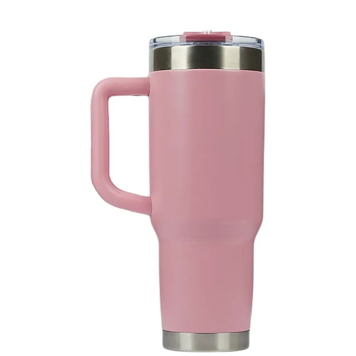 Pelican Pink Porter 40 oz. Recycled Stainless Steel Travel Tumbler