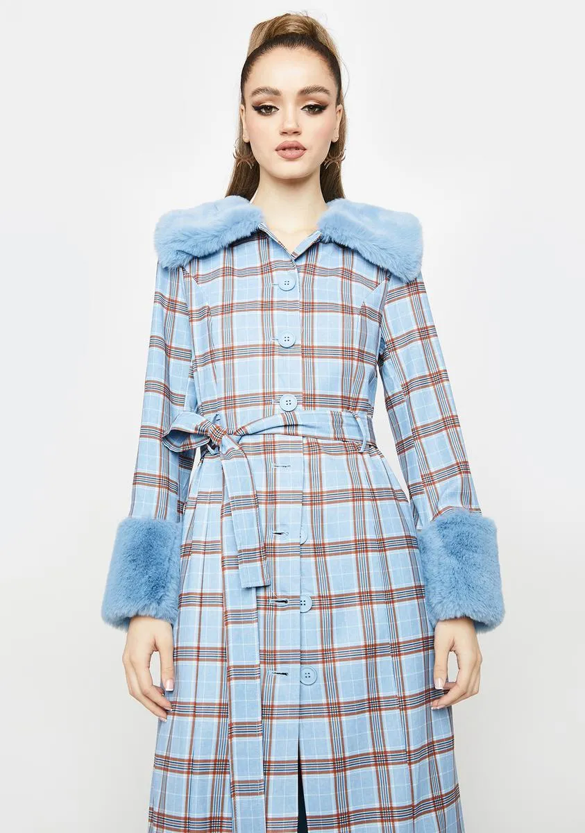 Plaid Coat for Eternal Love