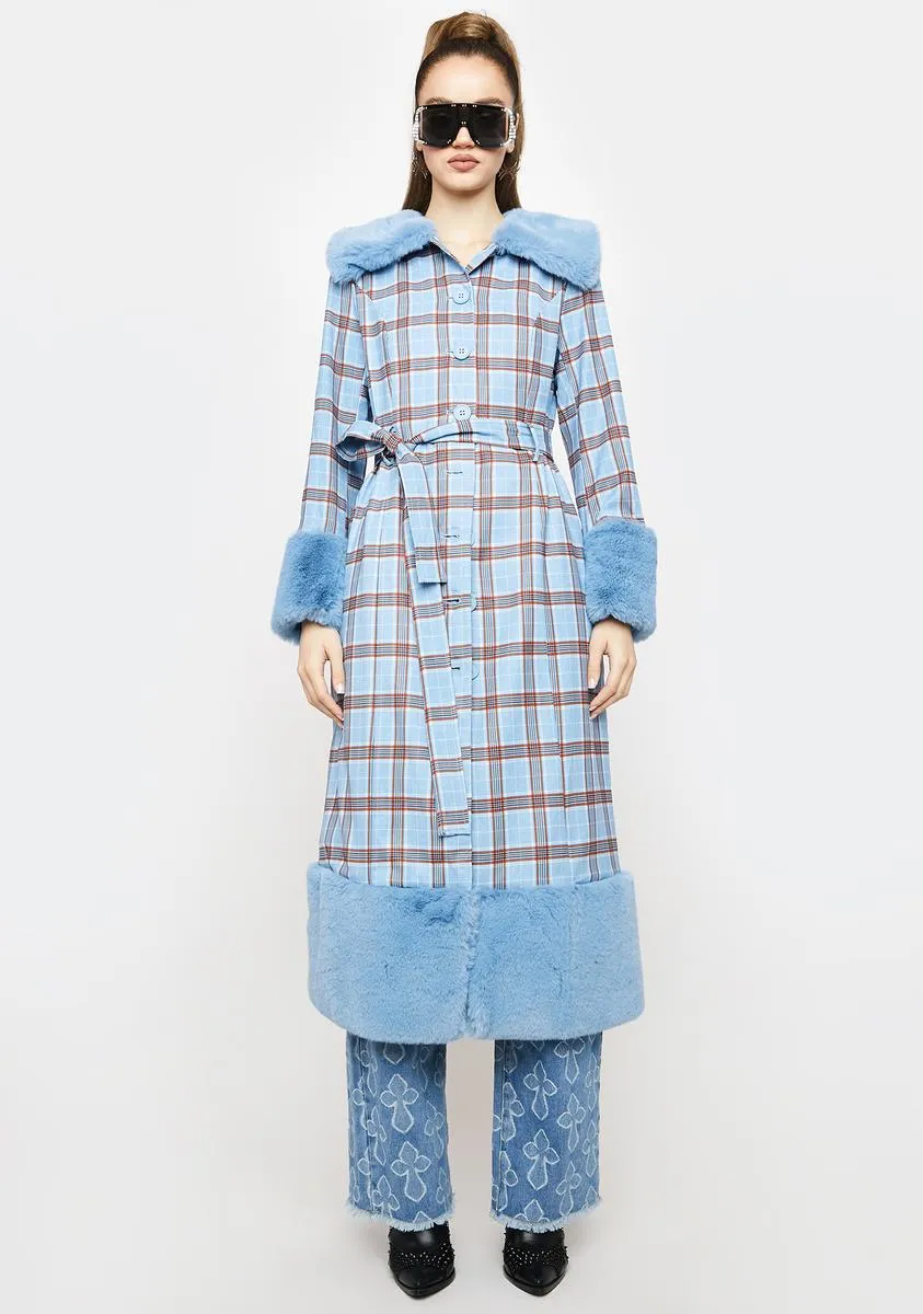 Plaid Coat for Eternal Love