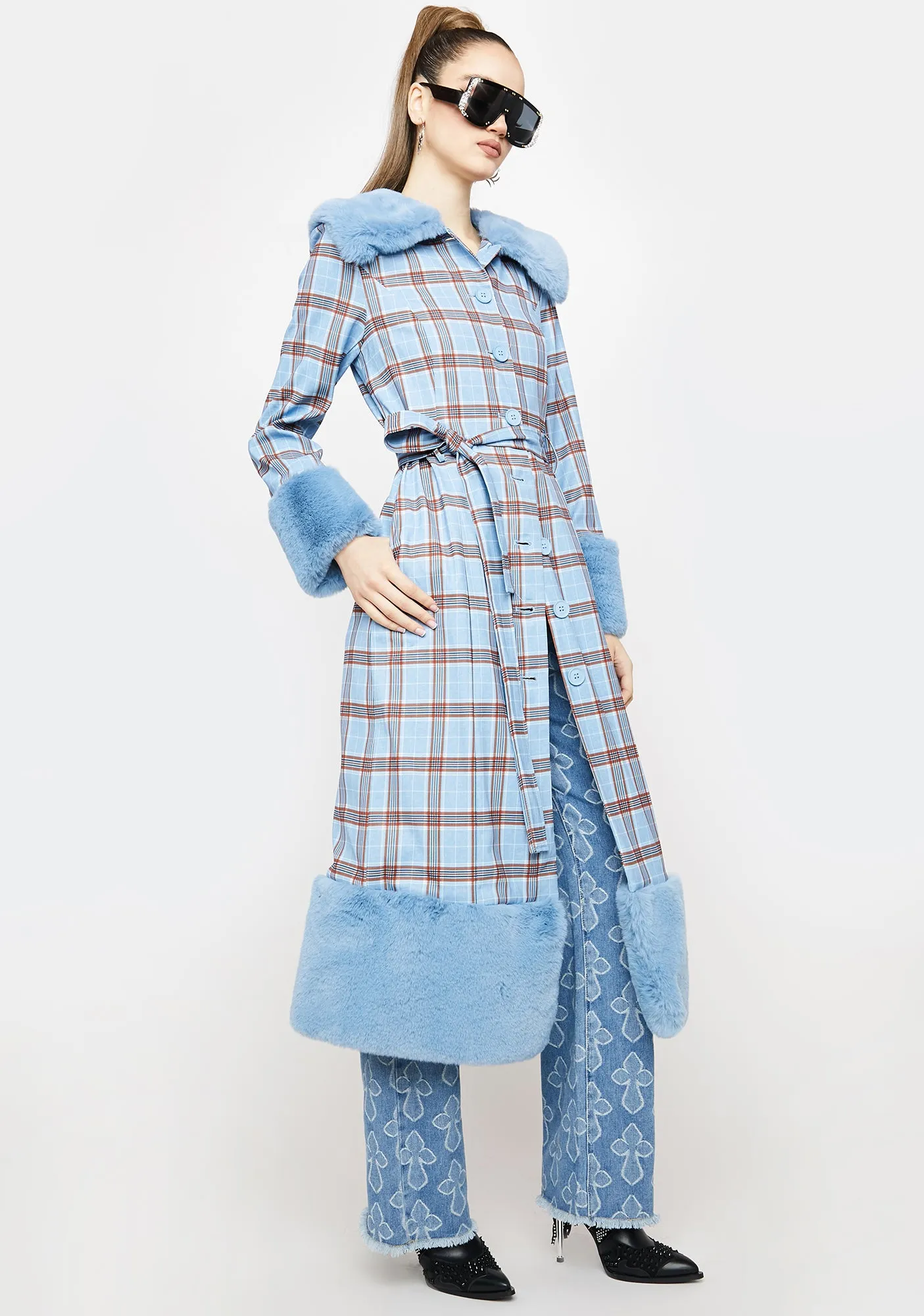 Plaid Coat for Eternal Love