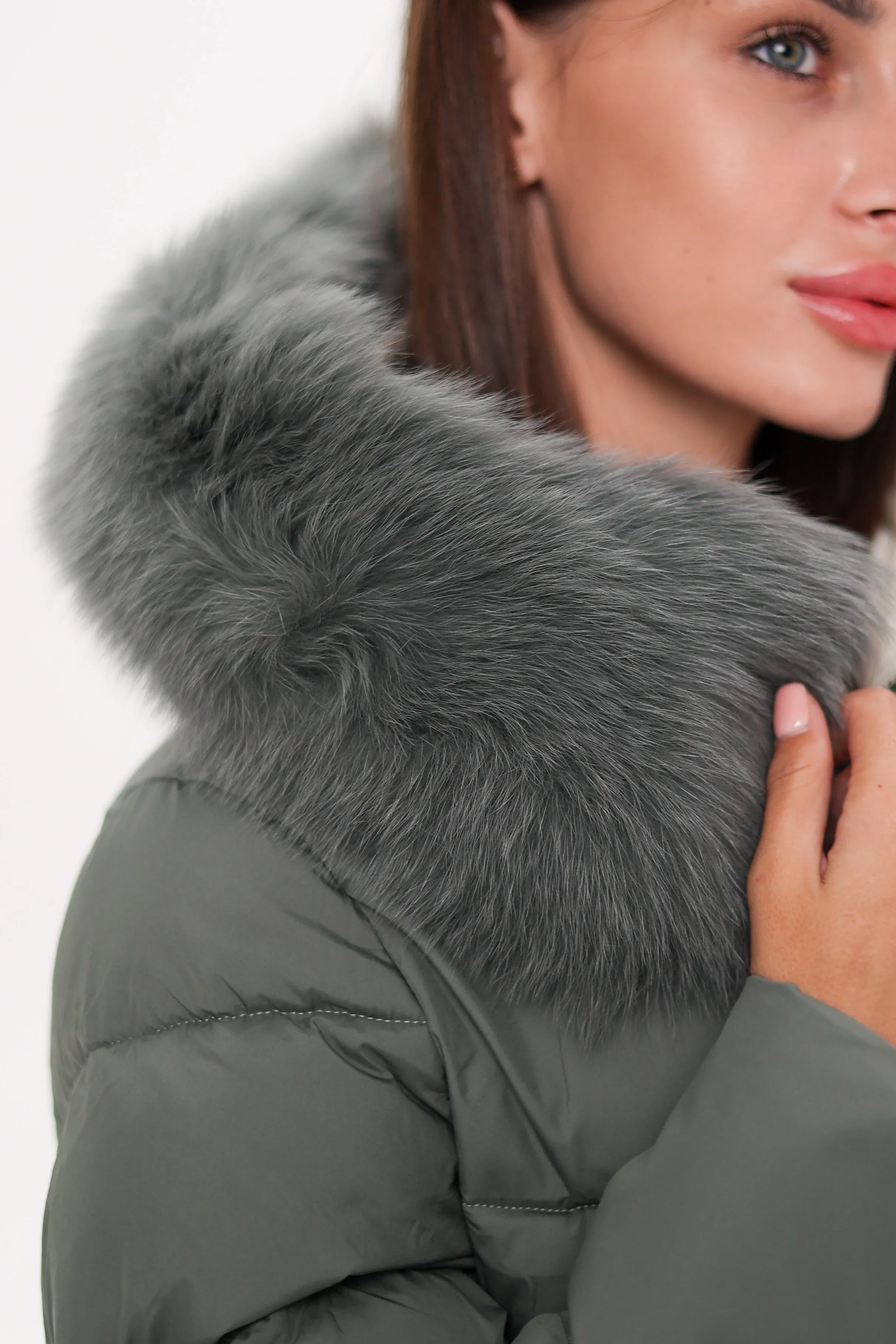 Polar Fox Trim Down Coat