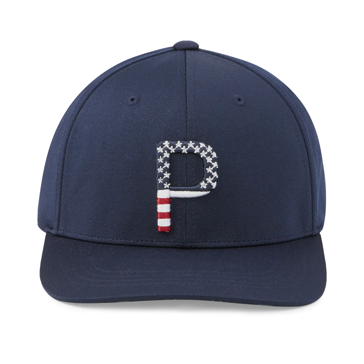 Puma Snapback Golf Cap with Pars and Stripes design