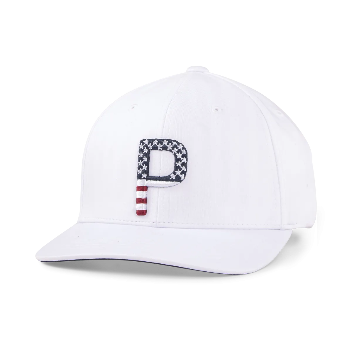 Puma Snapback Golf Cap with Pars and Stripes design