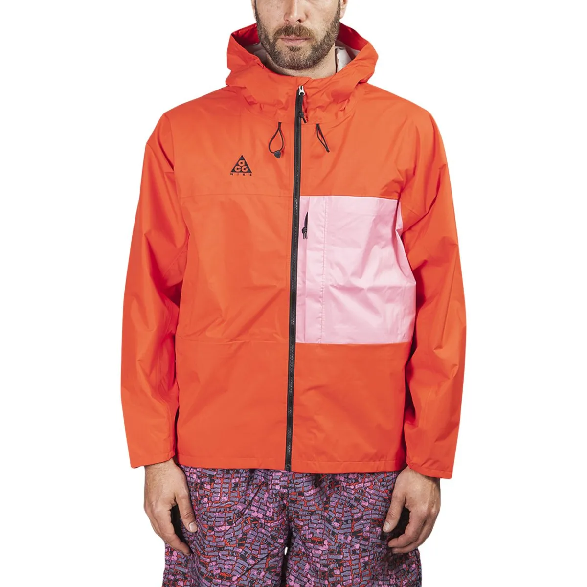 Red and Pink Nike ACG 2.5L Packable Jacket