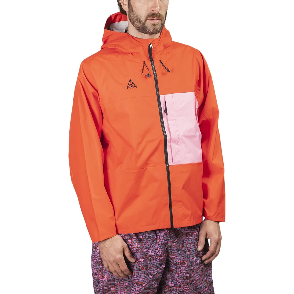 Red and Pink Nike ACG 2.5L Packable Jacket