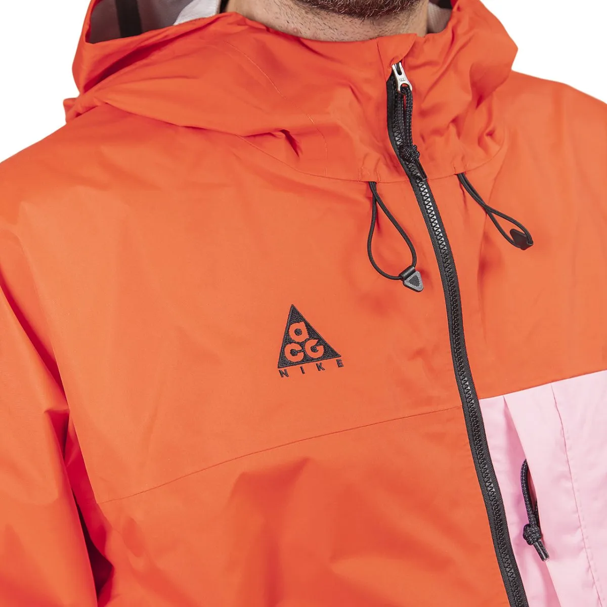 Red and Pink Nike ACG 2.5L Packable Jacket