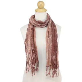 Rosewood Batik Tie-Dyed Cotton Scarf - Speckled Field Design from Thailand