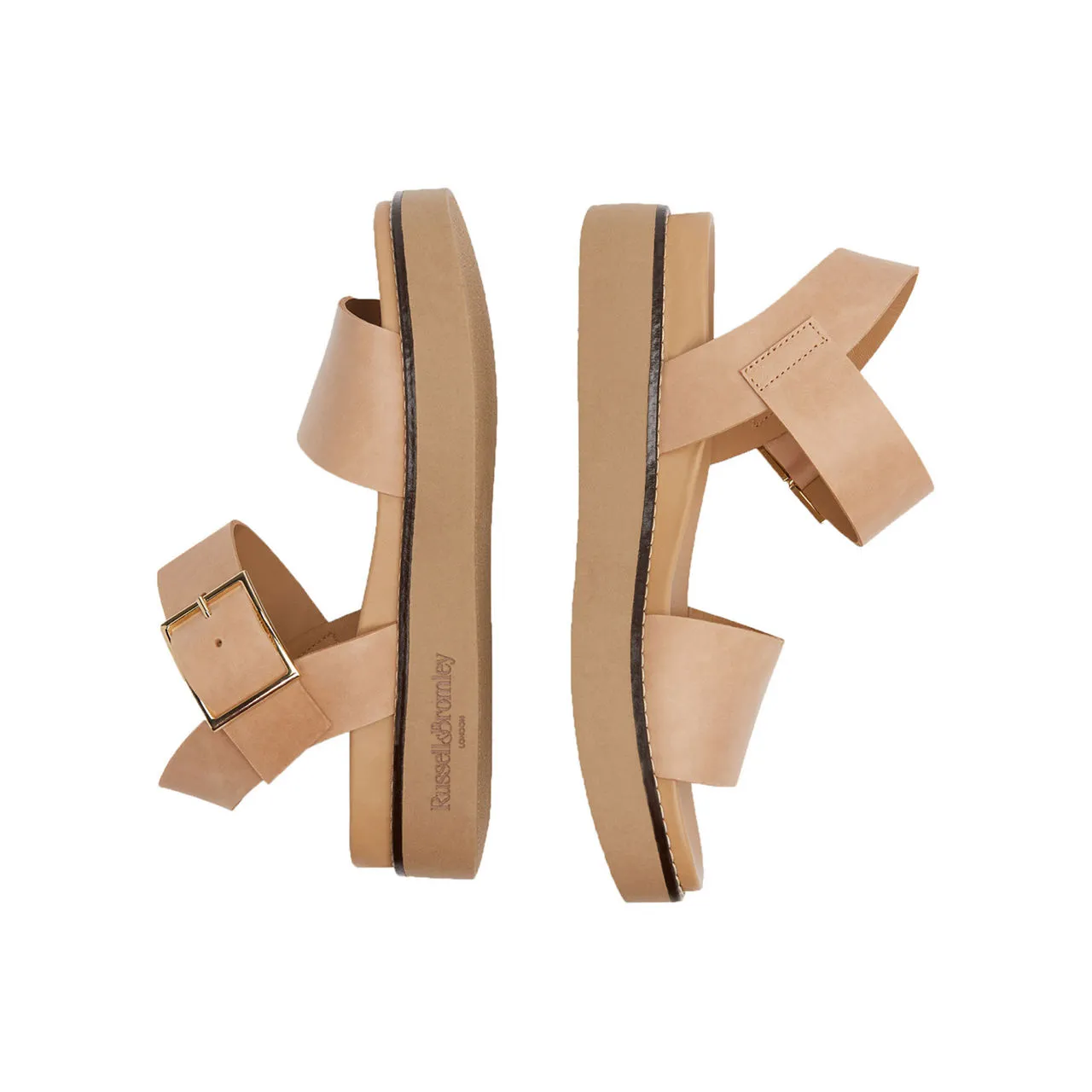 Beige RUSSELL & BROMLEY Boston Flatform Sandals