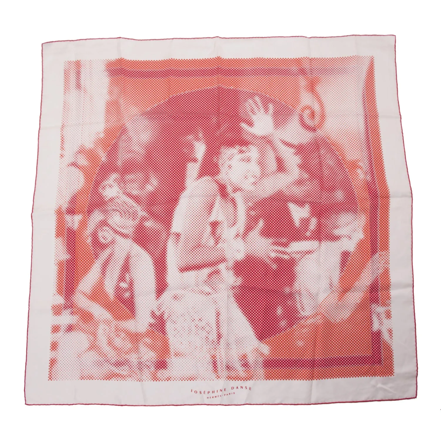 Silk Scarf with Josephine Danse Design by Hermès