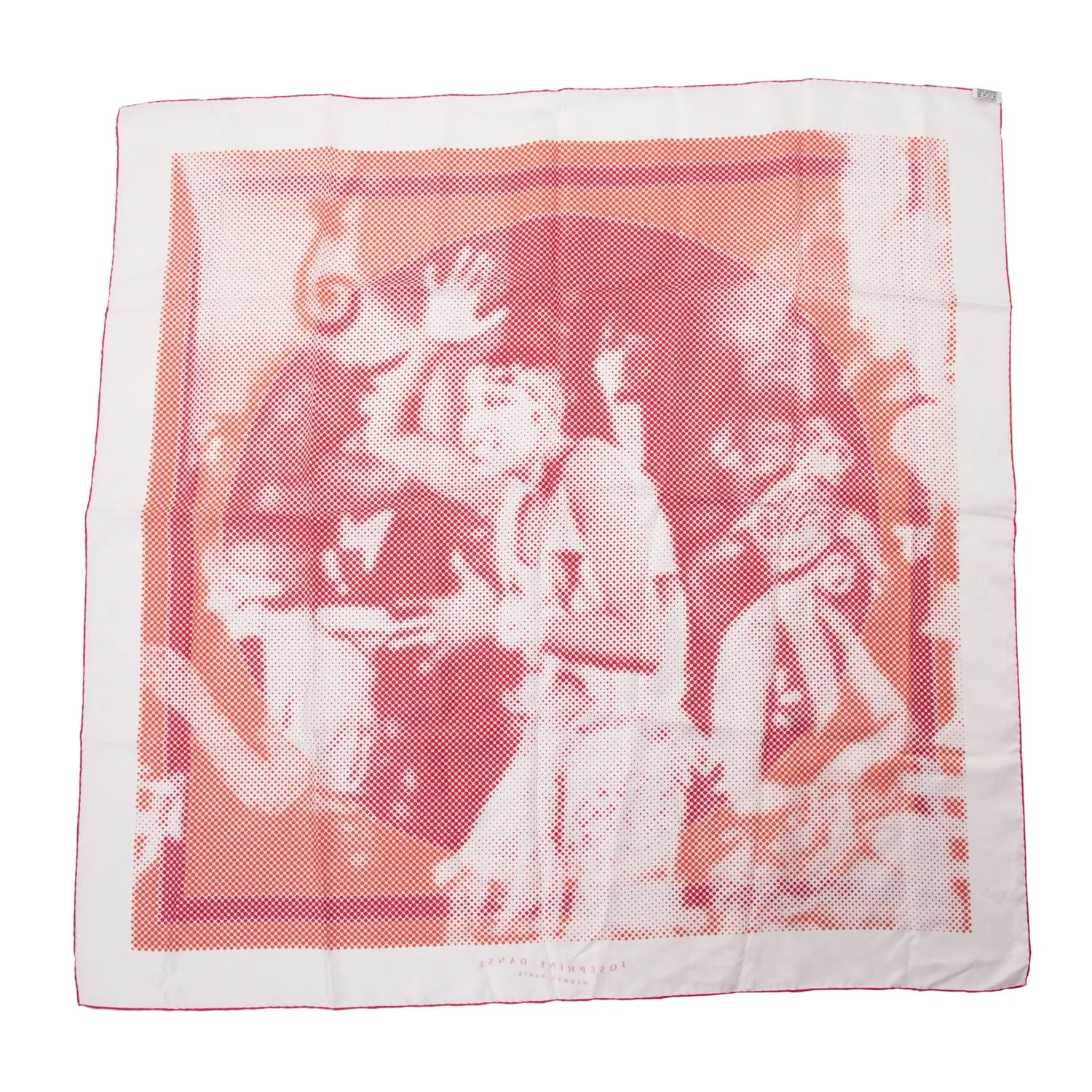 Silk Scarf with Josephine Danse Design by Hermès