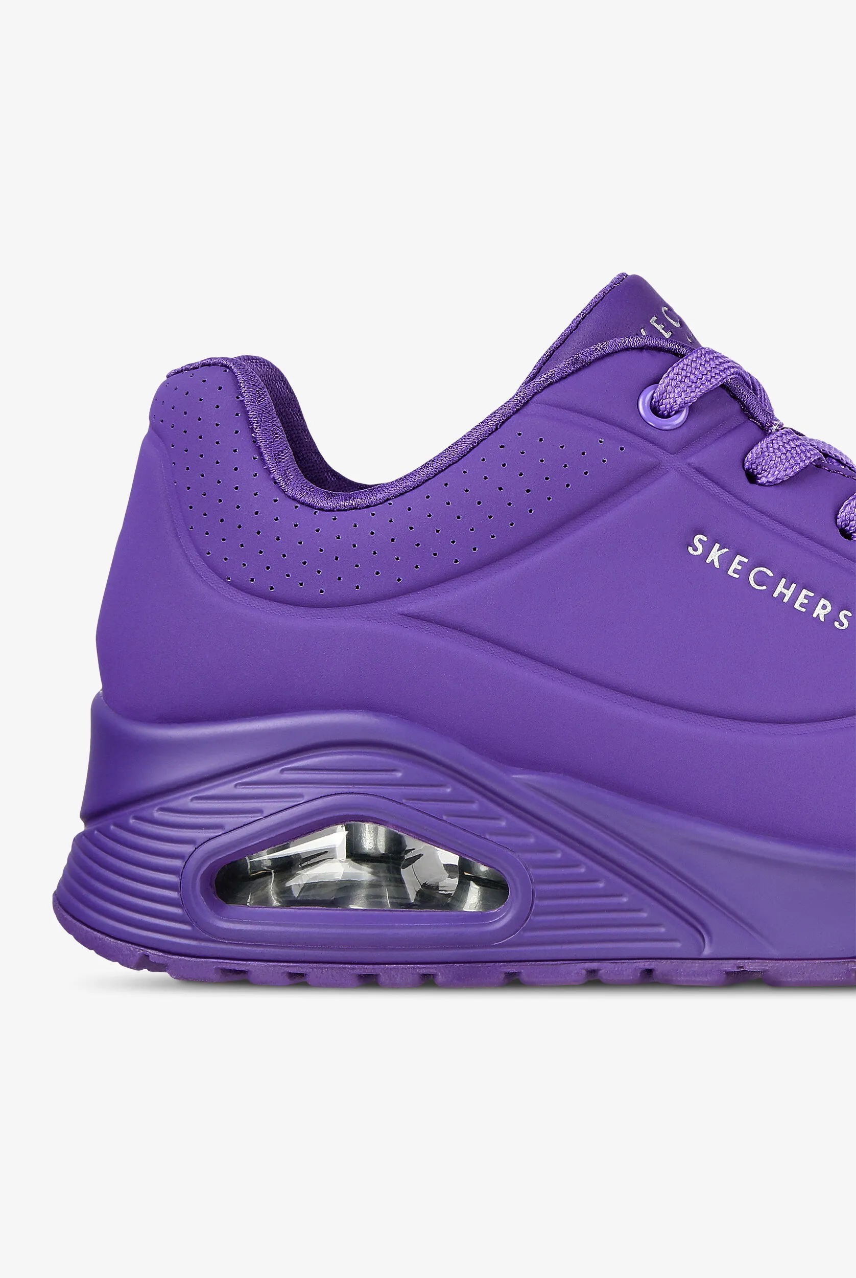 Skechers Street Women's UNO - NIGHT SHADES Neon Purple Athletic Lace Up Nursing Shoes