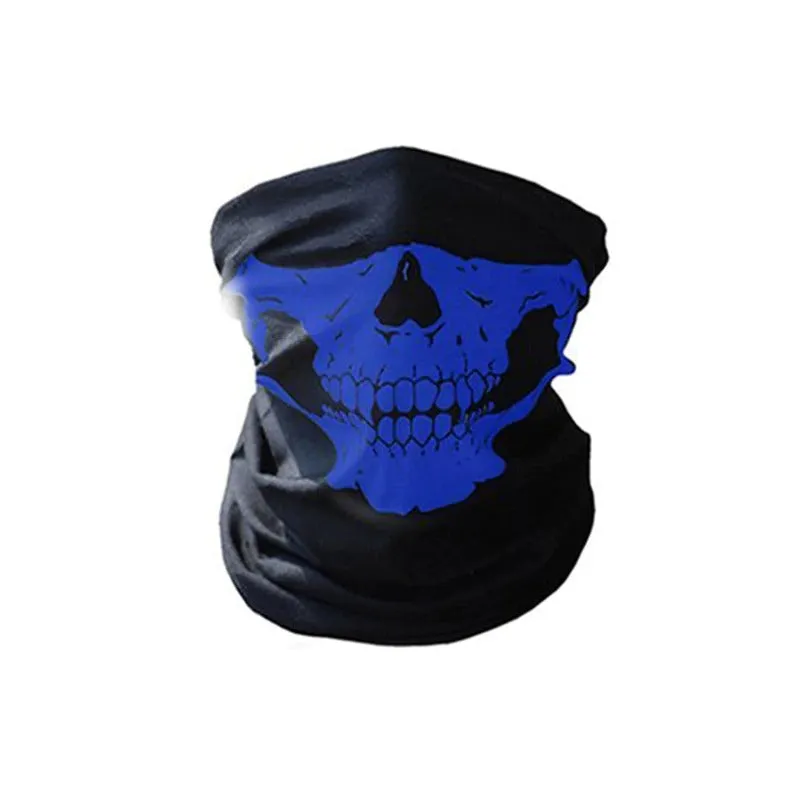 Skull Ghost Rock Style Motorcycle Face Mask Windproof Outdoor Ski Cap Bike Balaclava Scarf.