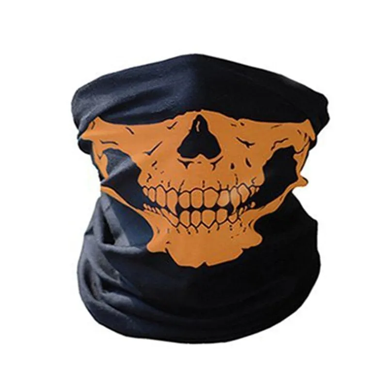 Skull Ghost Rock Style Motorcycle Face Mask Windproof Outdoor Ski Cap Bike Balaclava Scarf.