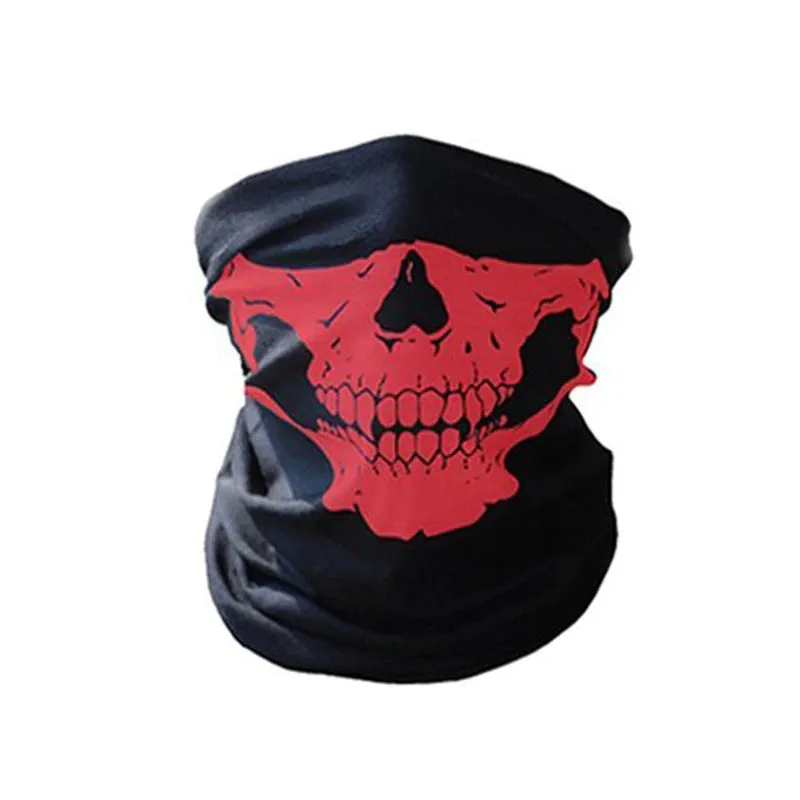 Skull Ghost Rock Style Motorcycle Face Mask Windproof Outdoor Ski Cap Bike Balaclava Scarf.