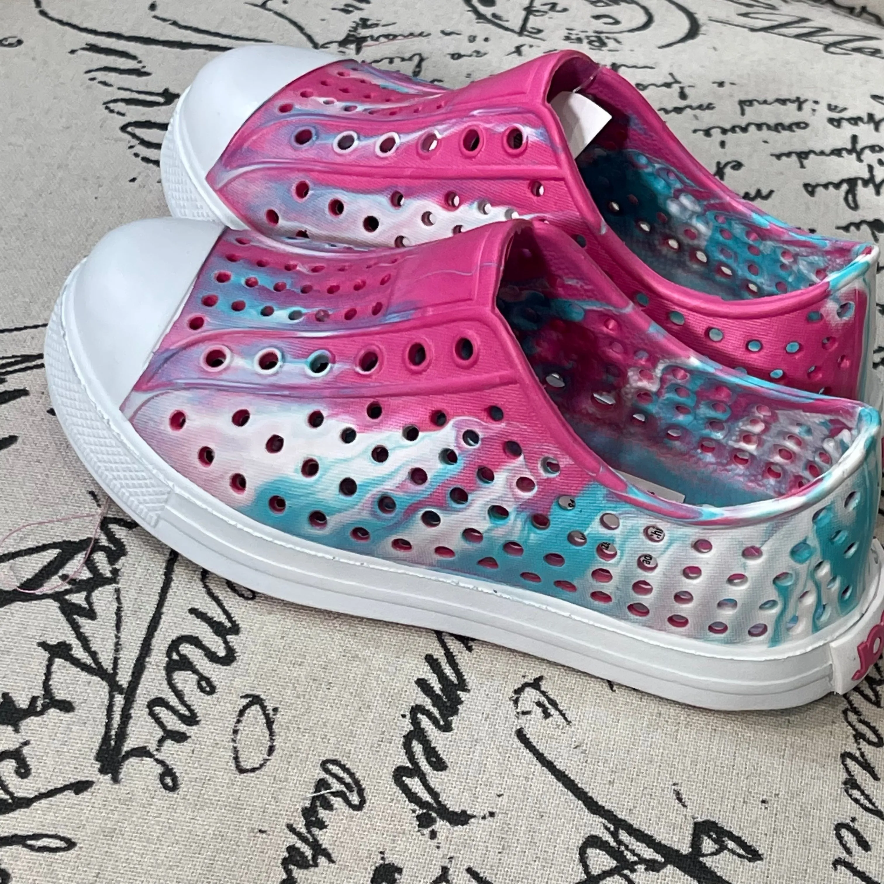 Slide On Pink Tie Dye Sneaker for Girls