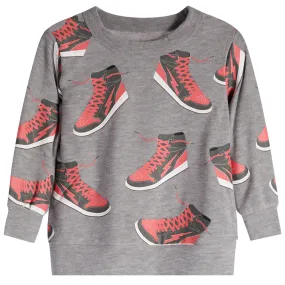 Sneaker Time Knitted Cozy Sweatshirt