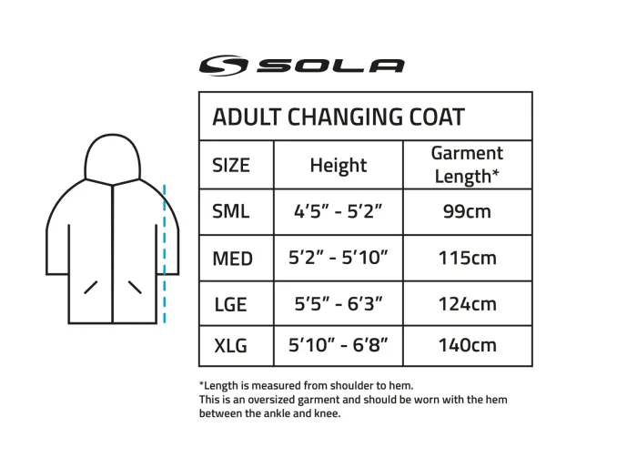 Sola Waterproof Changing Coat - Black