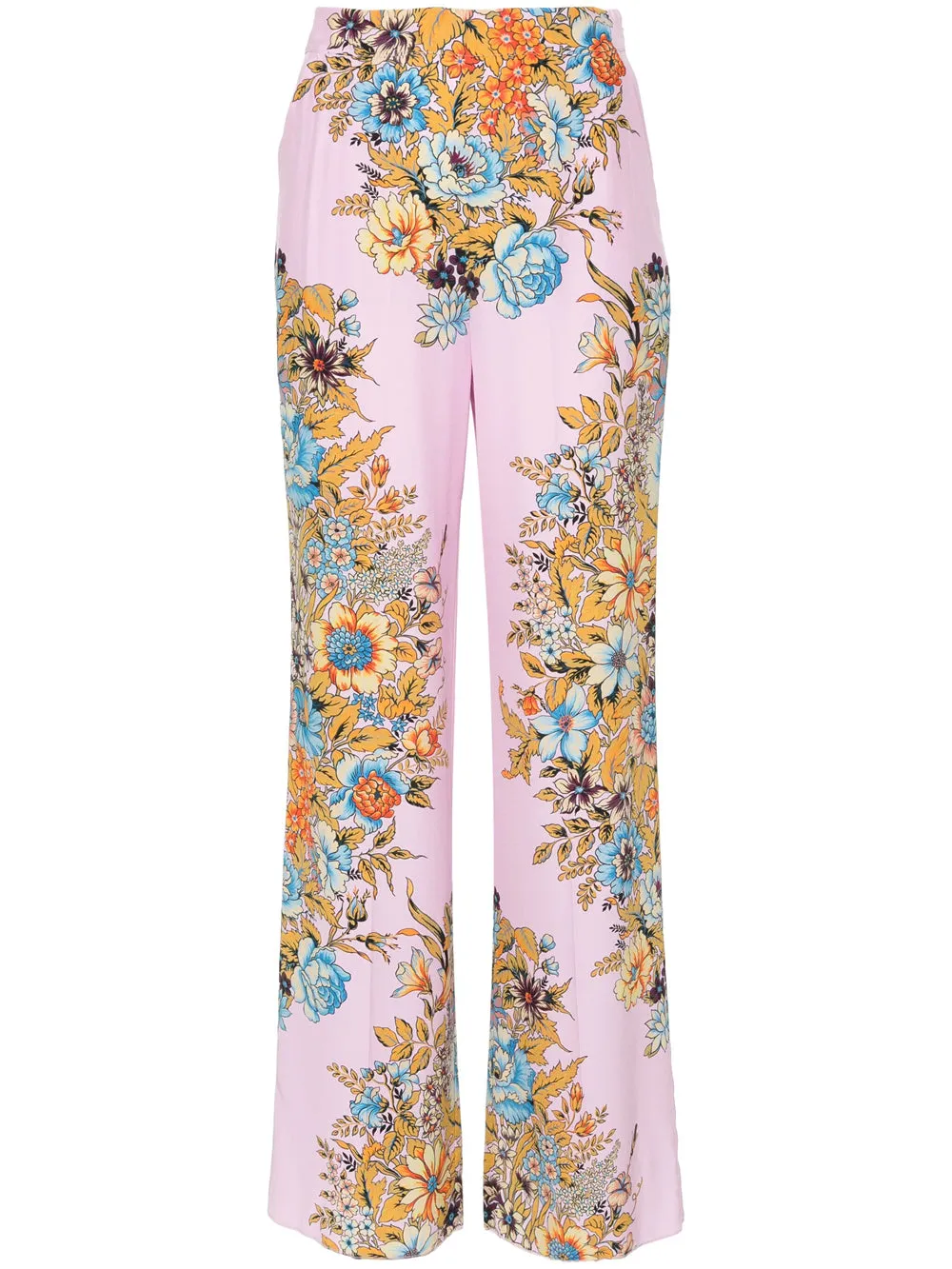 Floral Print Straight Leg Pants