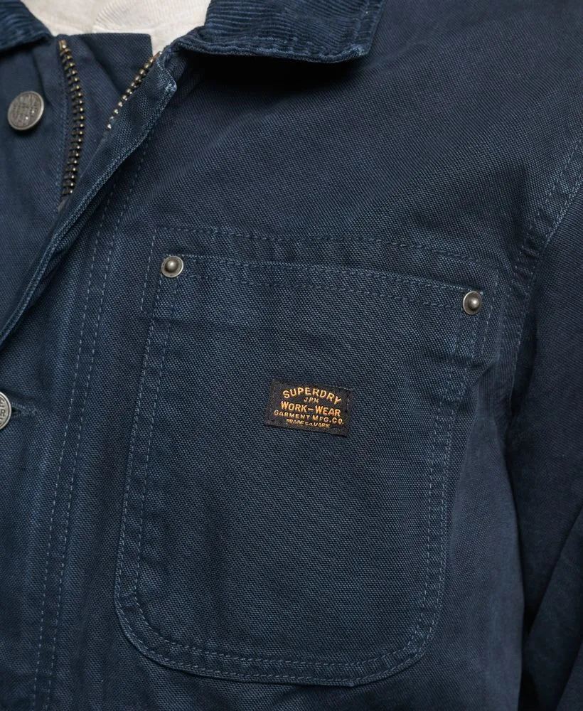 Eclipse Navy Canvas Jacket by Superdry