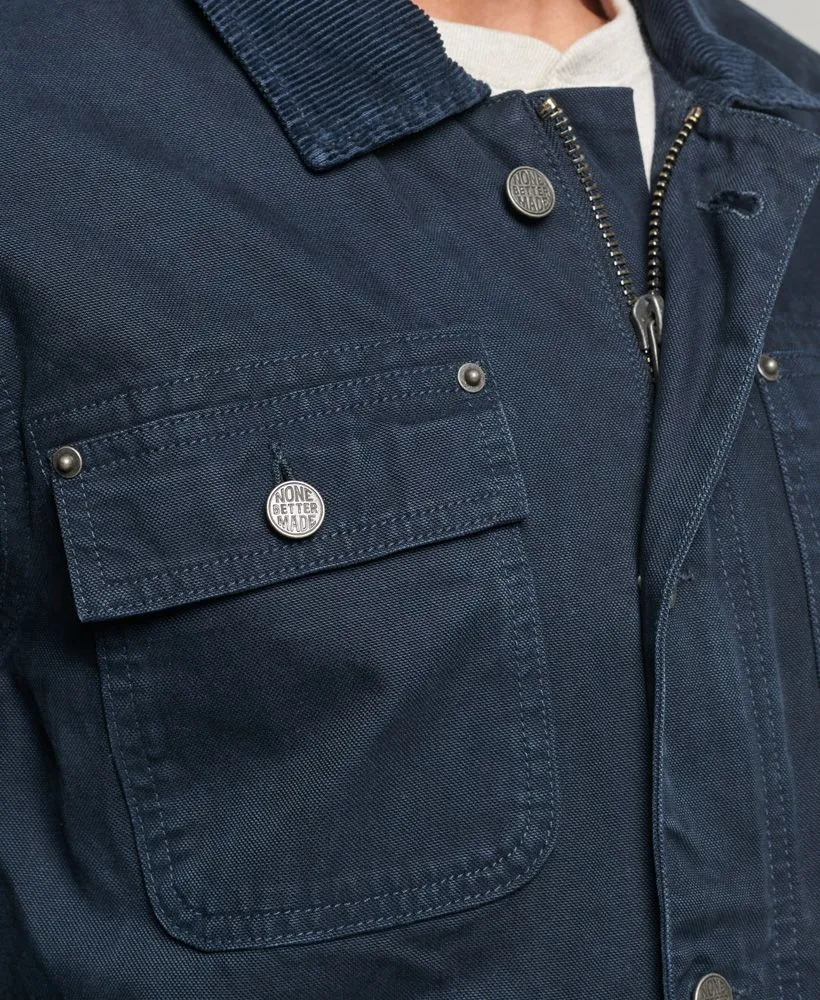 Eclipse Navy Canvas Jacket by Superdry