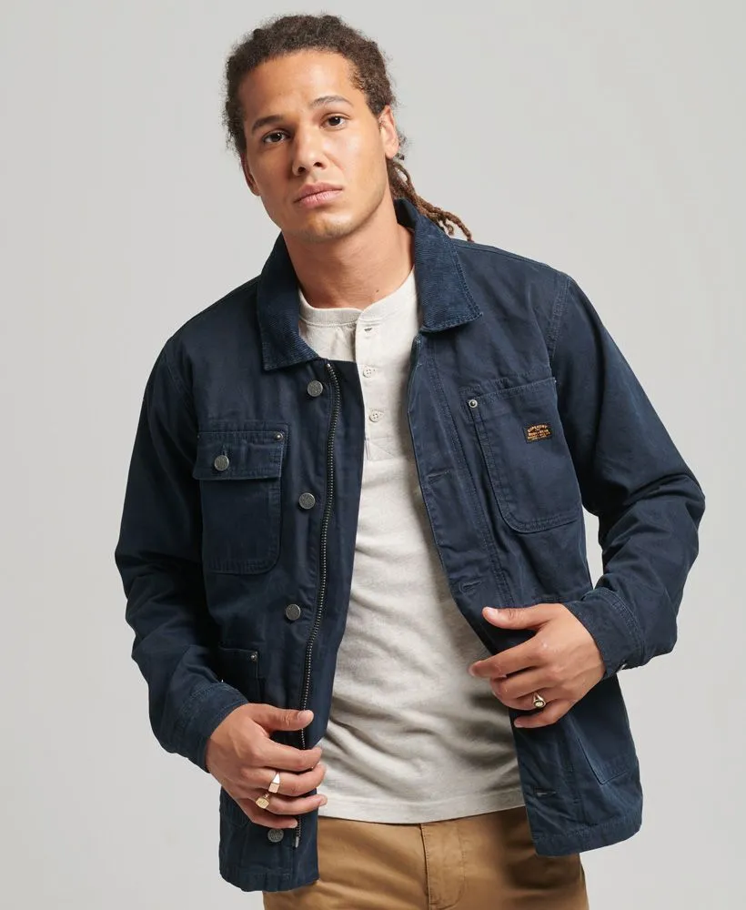 Eclipse Navy Canvas Jacket by Superdry