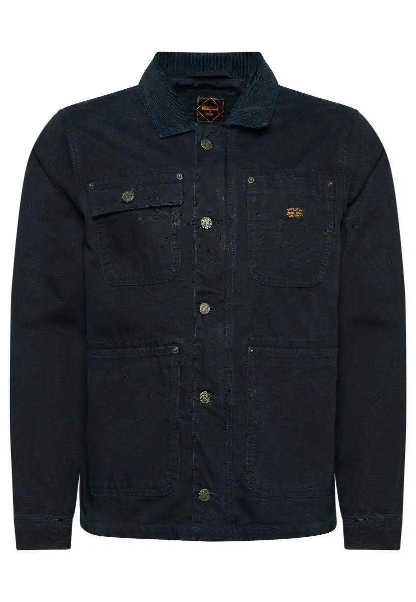 Eclipse Navy Canvas Jacket by Superdry