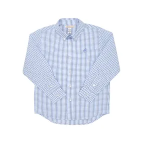 The Beaufort Bonnet Company Park City Periwinkle Windowpane Dean's List Dress Shirt