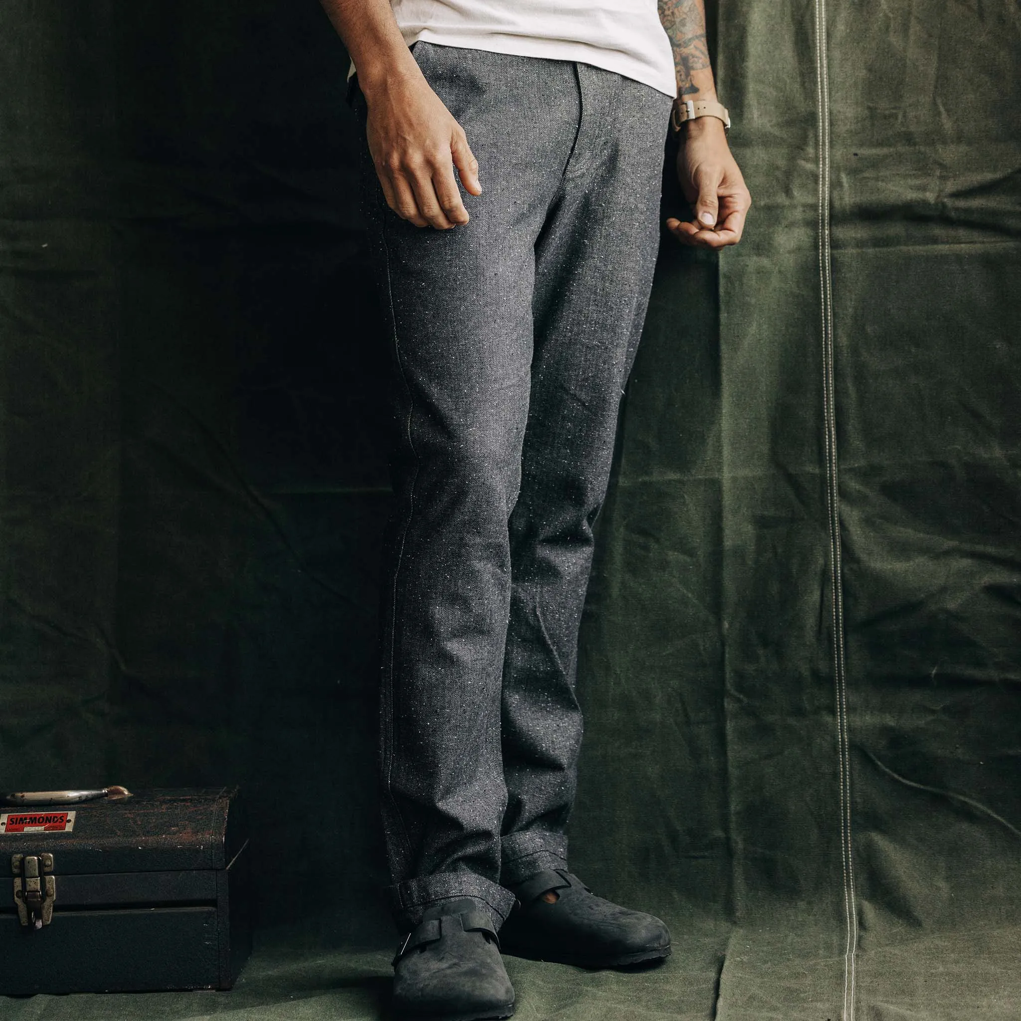 Granite Herringbone The Carnegie Pant