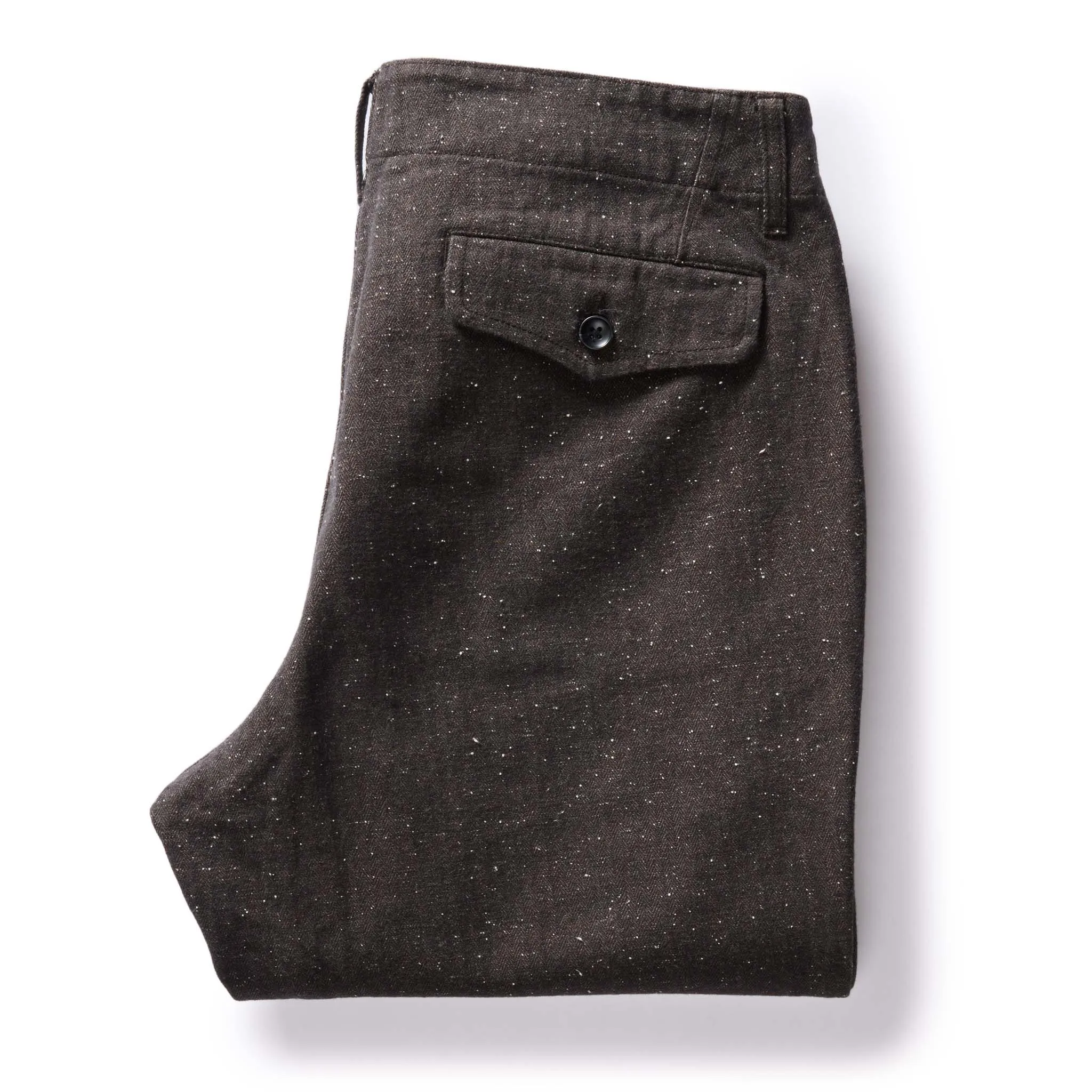 Peat Nep Herringbone The Carnegie Pant