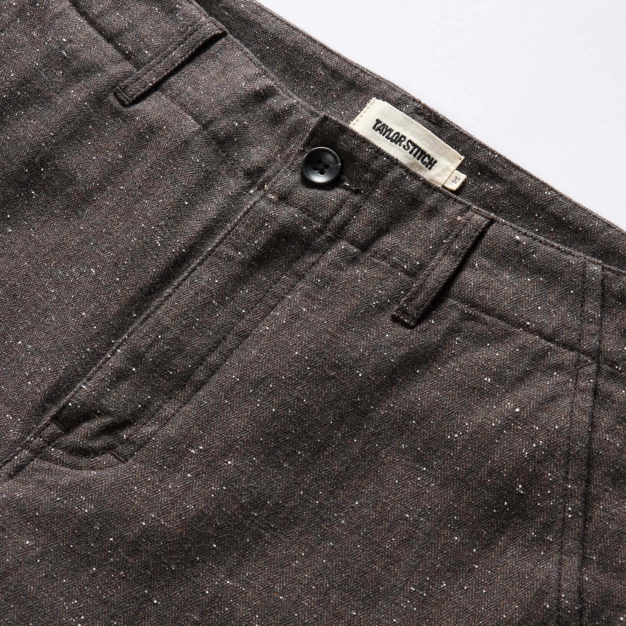 Peat Nep Herringbone The Carnegie Pant