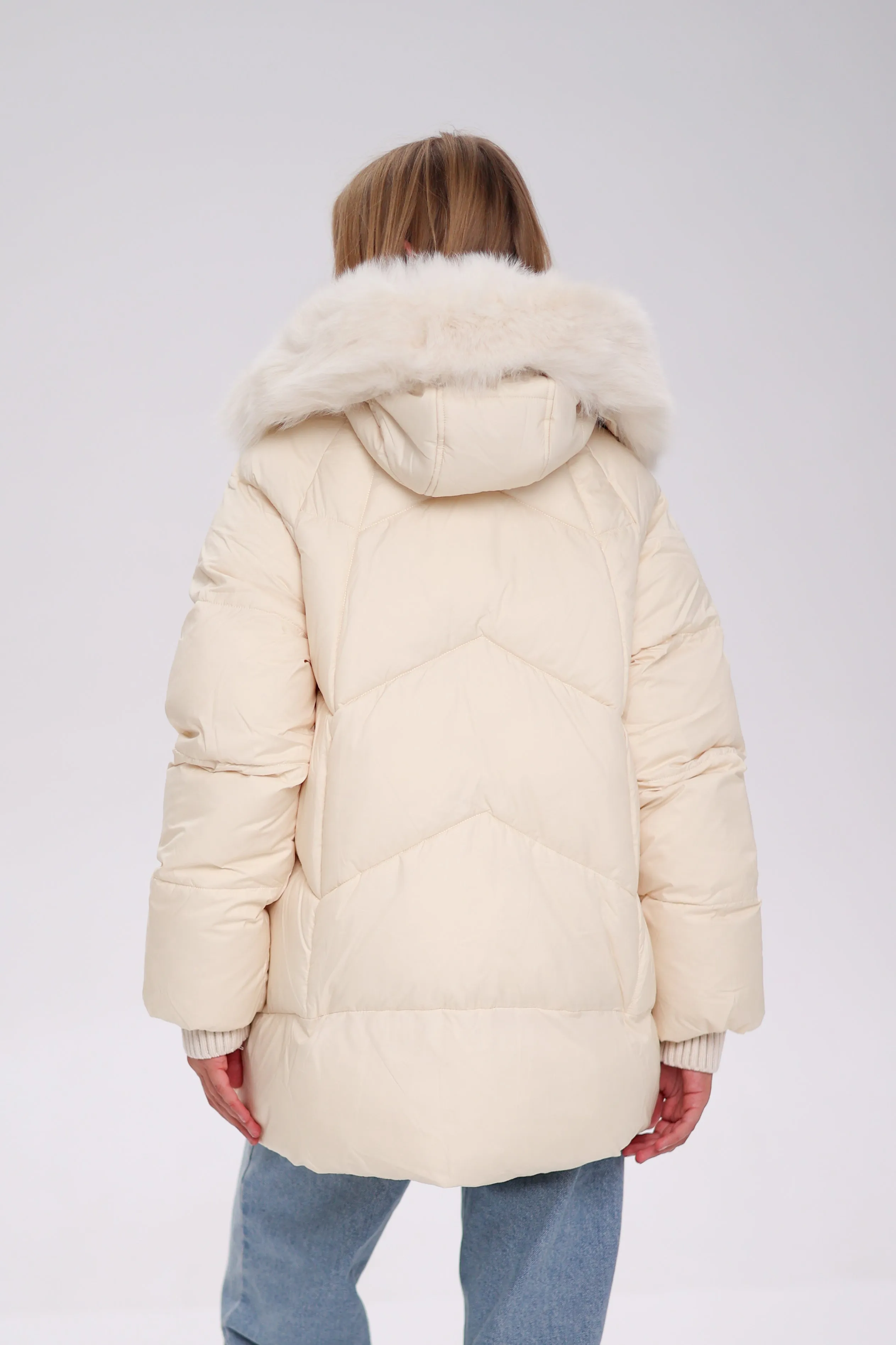 Thinsulate™ Winter Coat with Genuine Polar Fox