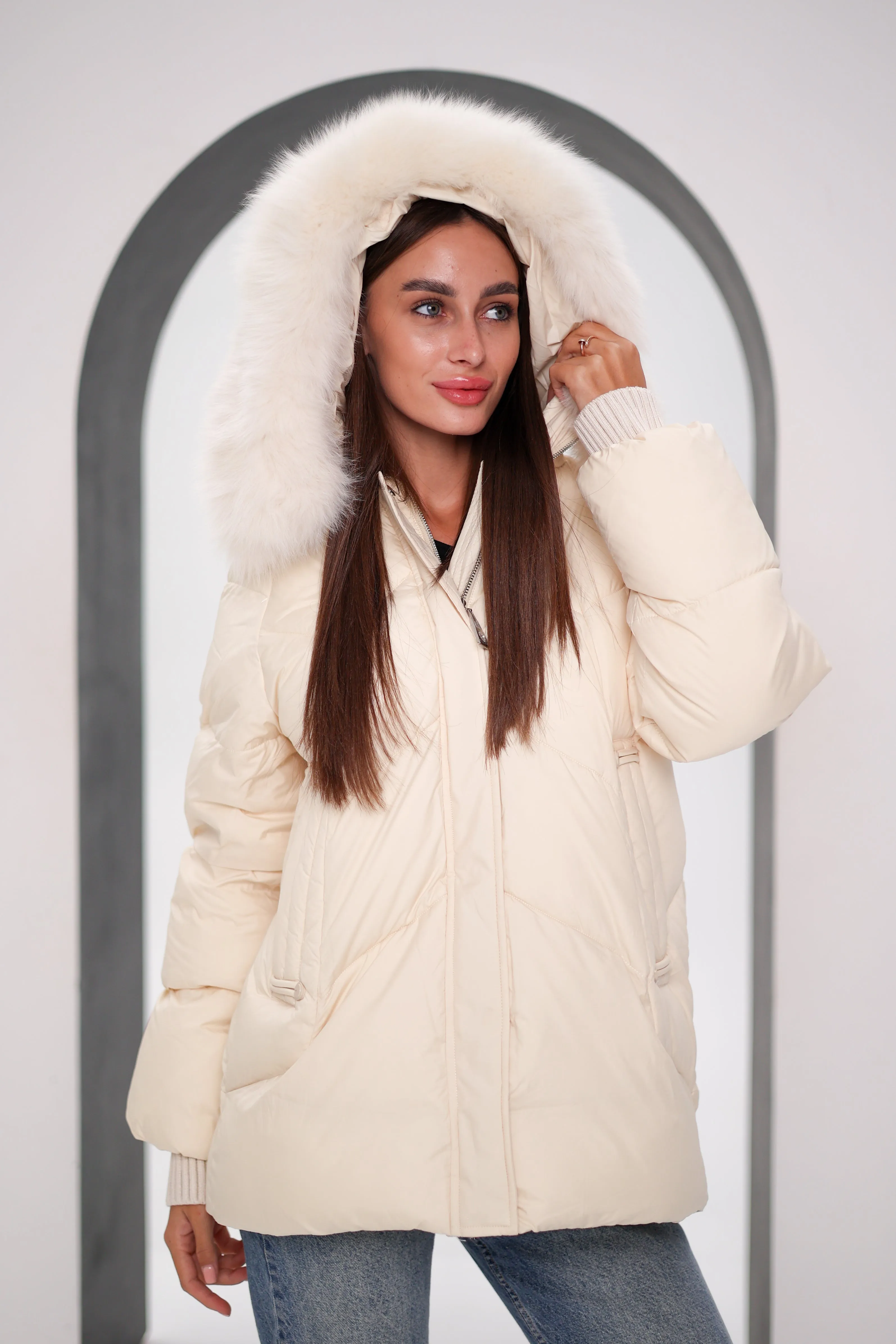 Thinsulate™ Winter Coat with Genuine Polar Fox