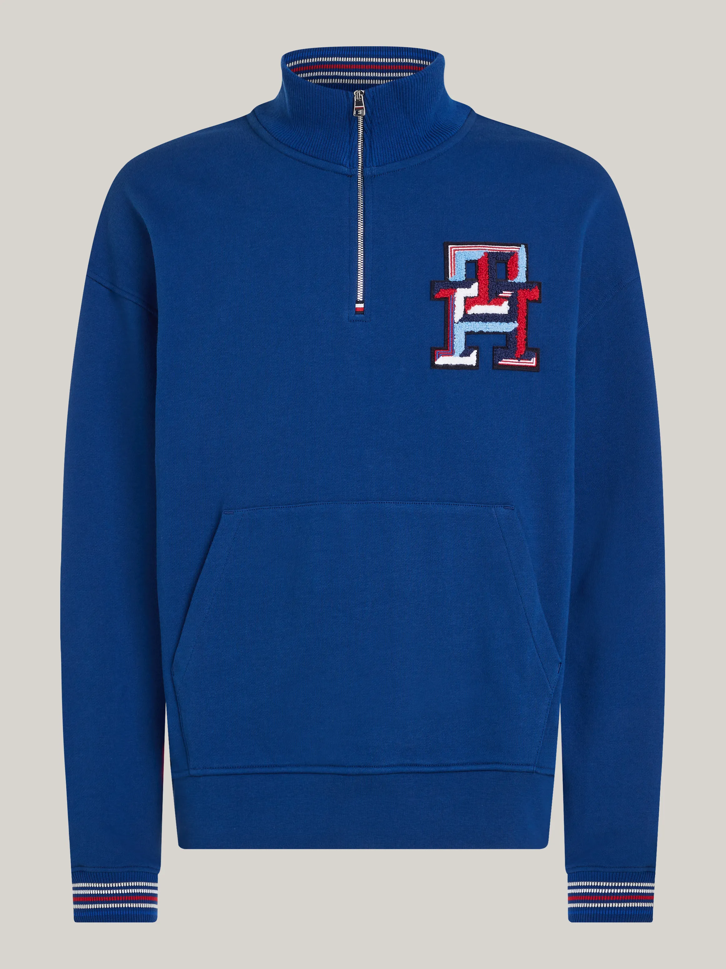 Tommy Hilfiger TH Monogram Quarter-Zip Sweatshirt.