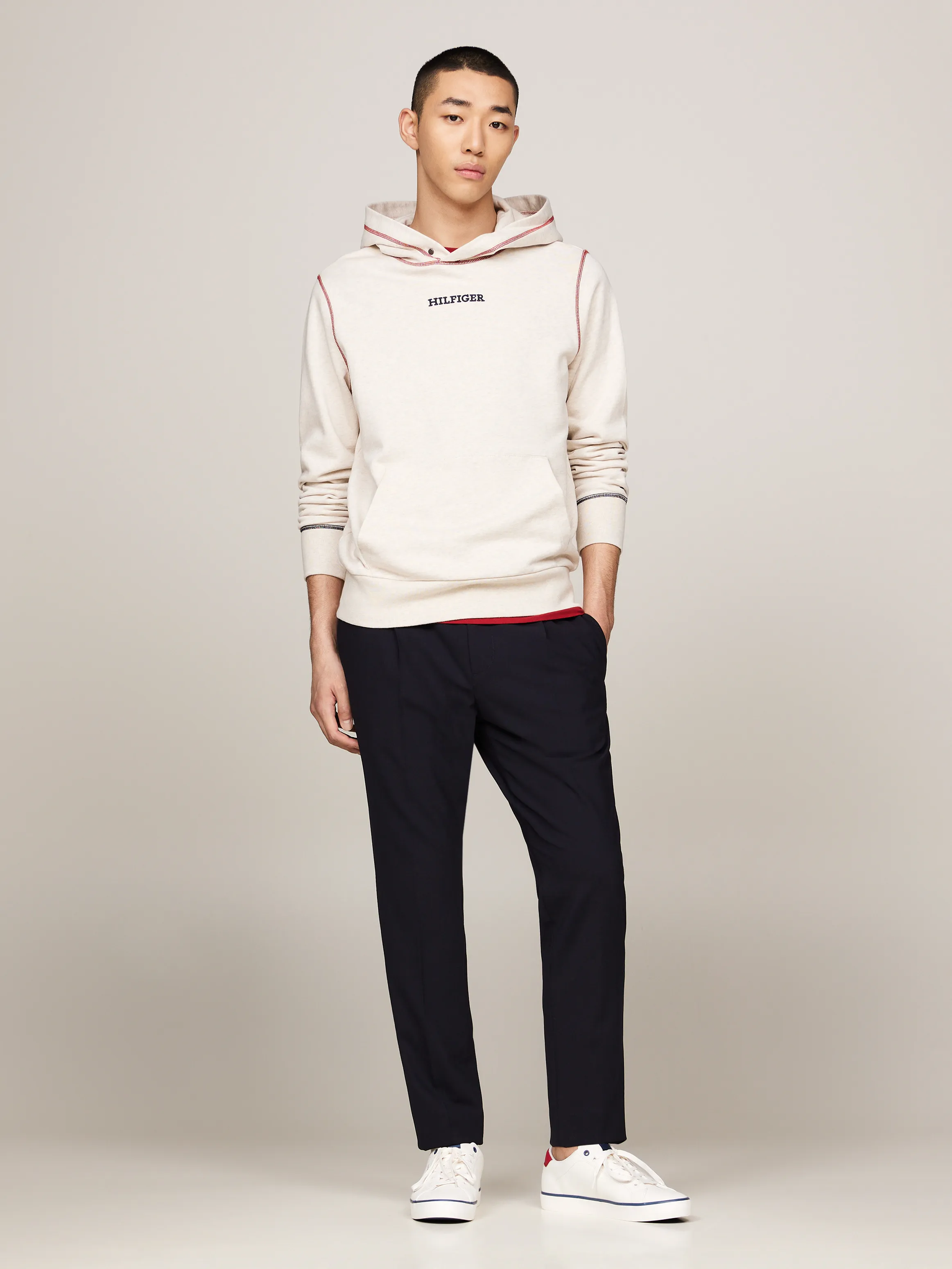 Tommy Hilfiger Topstitch Regular Fit Hoodie | Sweatshirts & Hoodies